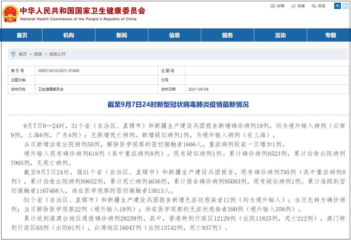 31个省份新增4例均为境外输入/31省份新增13例均为境外输入