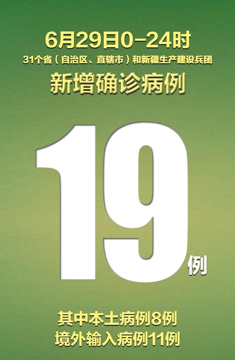 31省区市新增本土确诊19例_31省区市新增确诊15例含本土1例