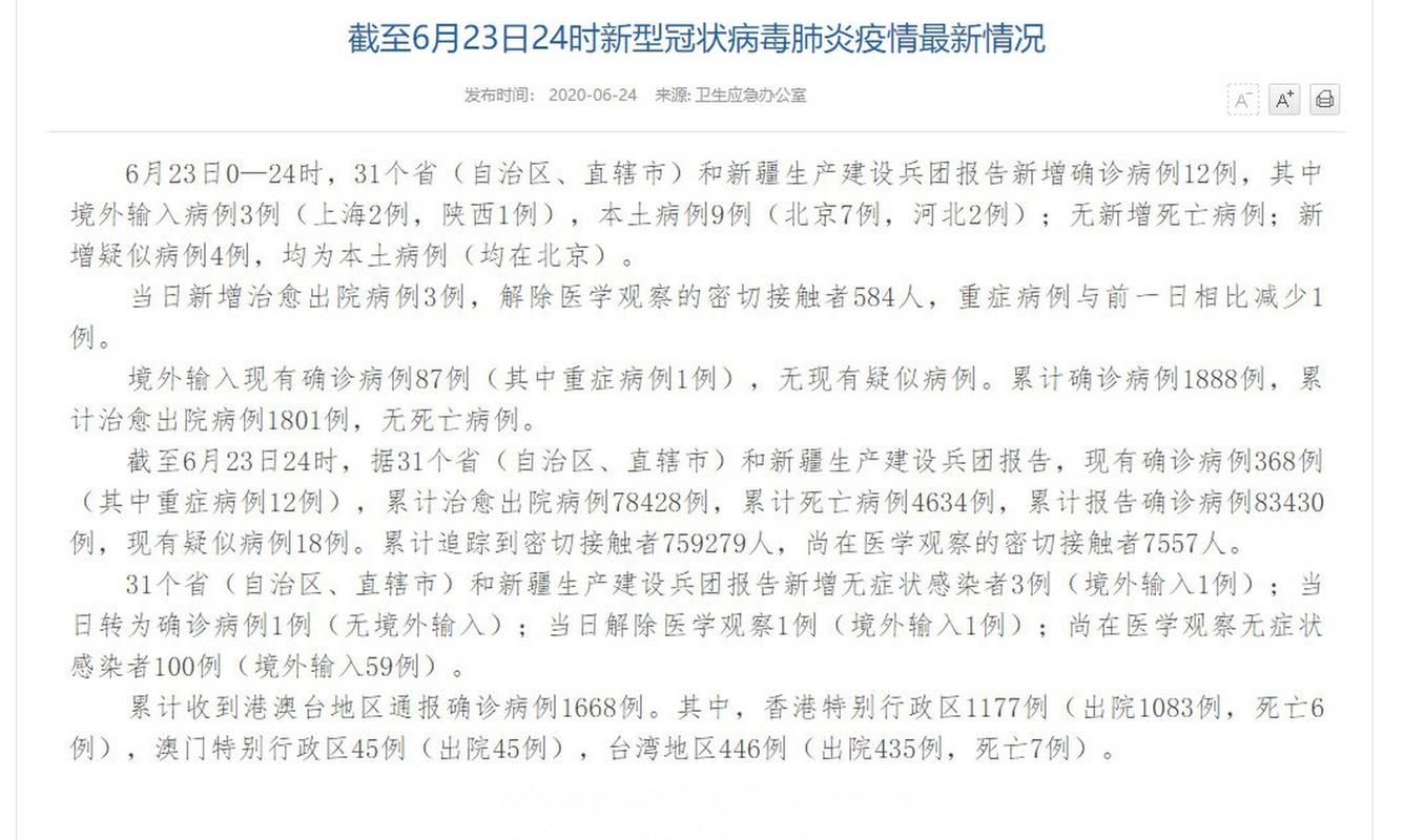 【31个省份新增核酸阳性7例,31个省新增新冠肺炎确诊病例】