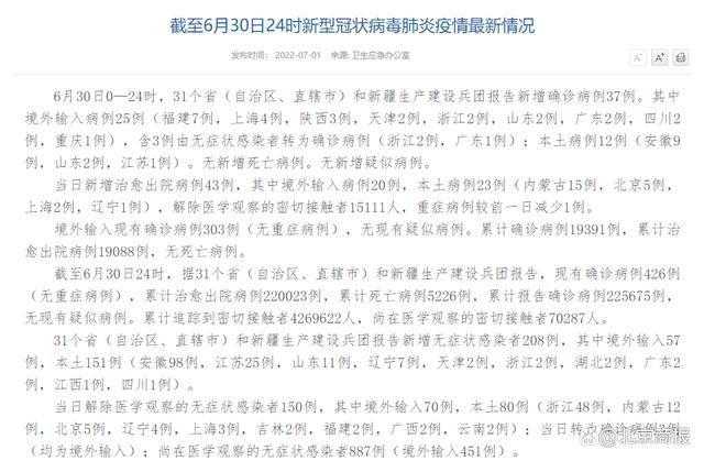  31个省份新增12例阳性感染者涉19省市:31个省份新增病例