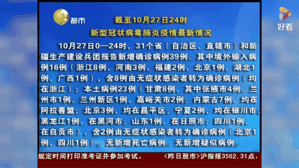 31省10月31日新增23例本土确诊/1月31日31省份新增确诊病例
