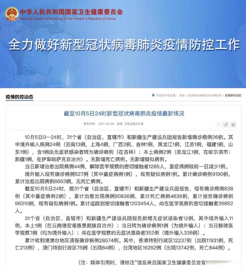 31省市新增26例重症涉25省市(全国现有重症病例)