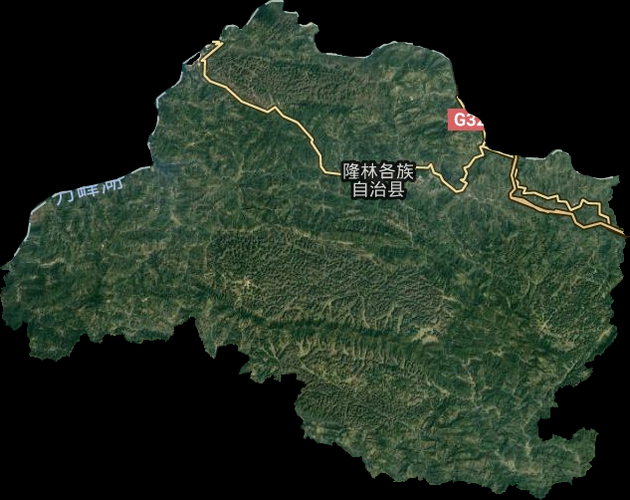 广西壮族自治区百色市隆林各族自治县新增疫情关注/广西百色隆林各族自治县地图