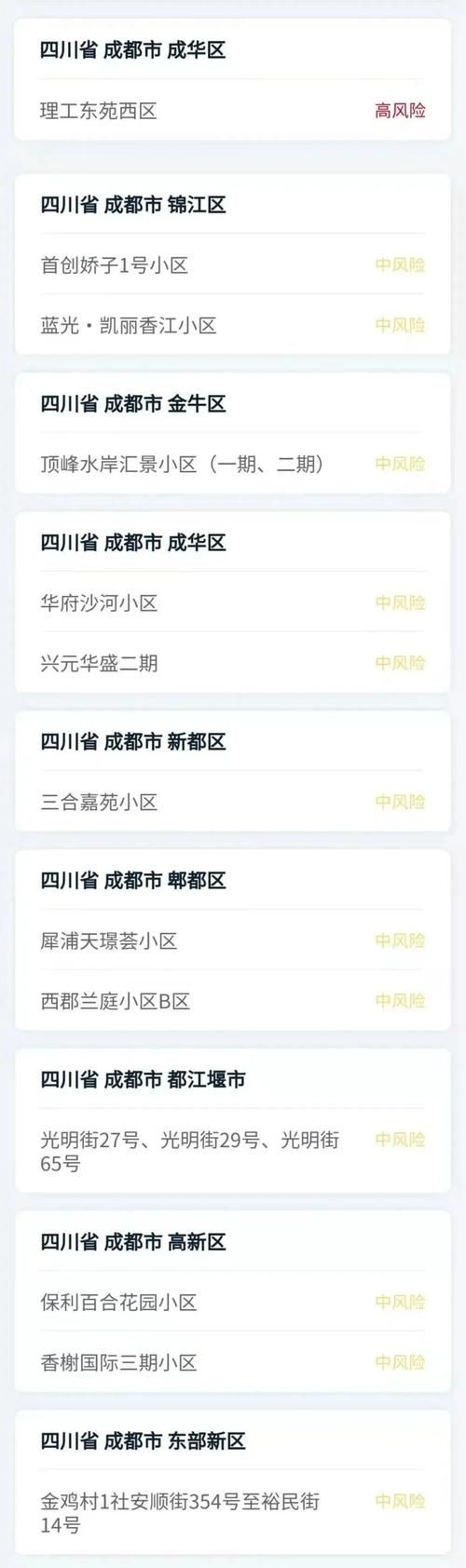 一张图看懂四川成都成华区昨日疫情数据/成都成华区15天最新消息