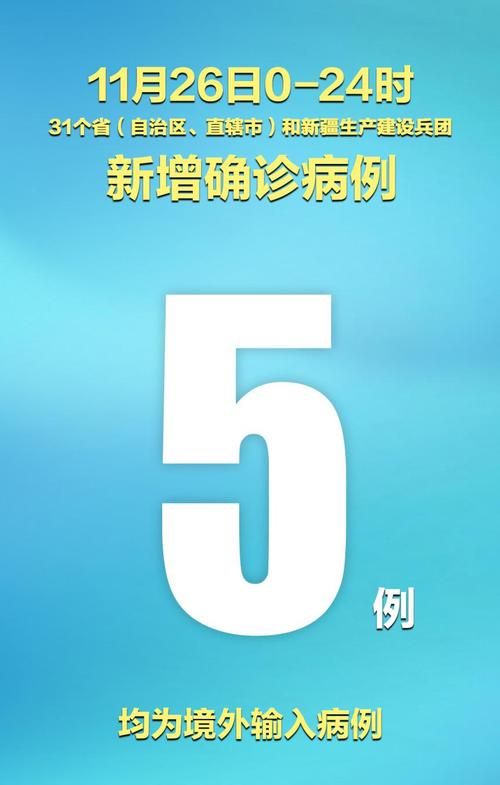 31省新增境外输入5例/31省新增53 241